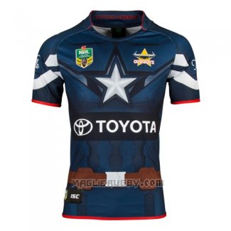 Maglia North Queensland Cowboys Captain America Marvel 2017