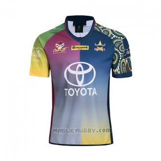 Maglia North Queensland Cowboys Rugby 2018-2019 Commemorativo