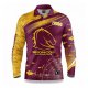 Maglia NRL Brisbane Broncos Rugby 2022 Fish Finder