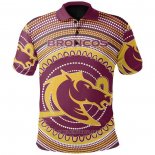 Maglia Polo Brisbane Broncos Rugby 2021 Indigeno