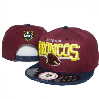 NRL Snapback Cappelli Brisbane Broncos Marron Giallo